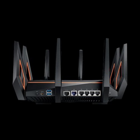 Asus | Gaming Router ROG | GT-AX11000 | 802.11ax | 1148+4804+4804 Mbit/s | 10/100/1000 Mbit/s | Ethernet LAN (RJ-45) ports 4 | M - 3